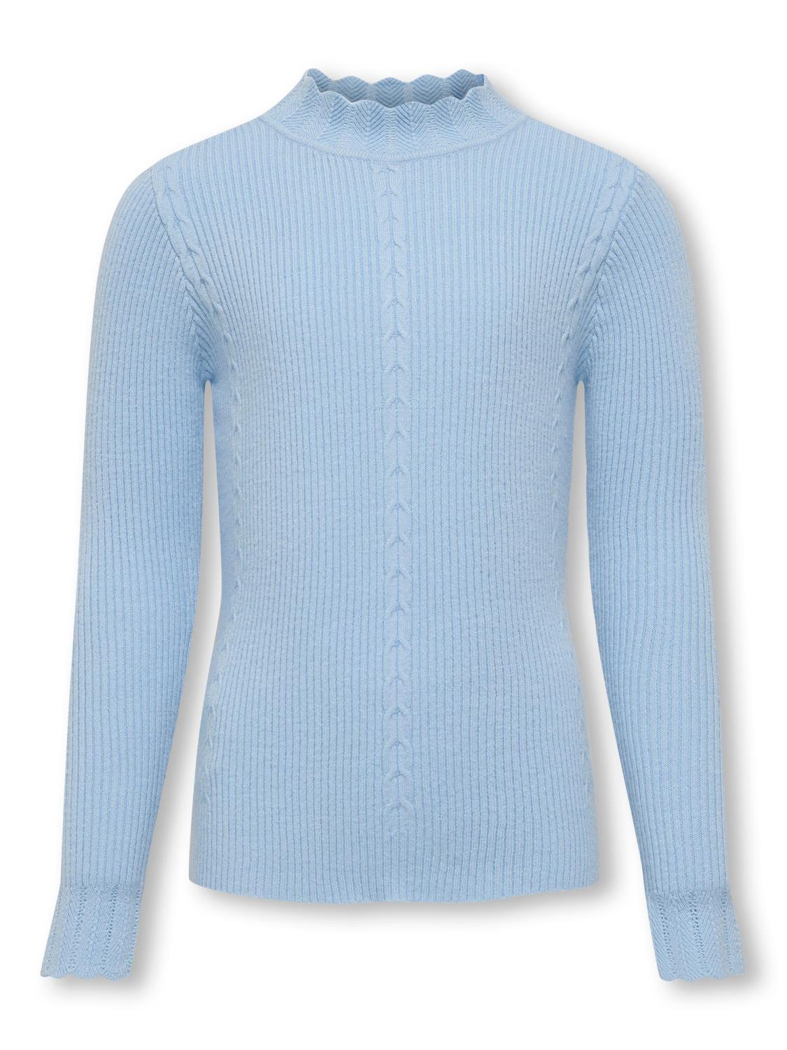 Only Genser KOGNEWBREENA LS HIGHNECK KNIT Clear Sky