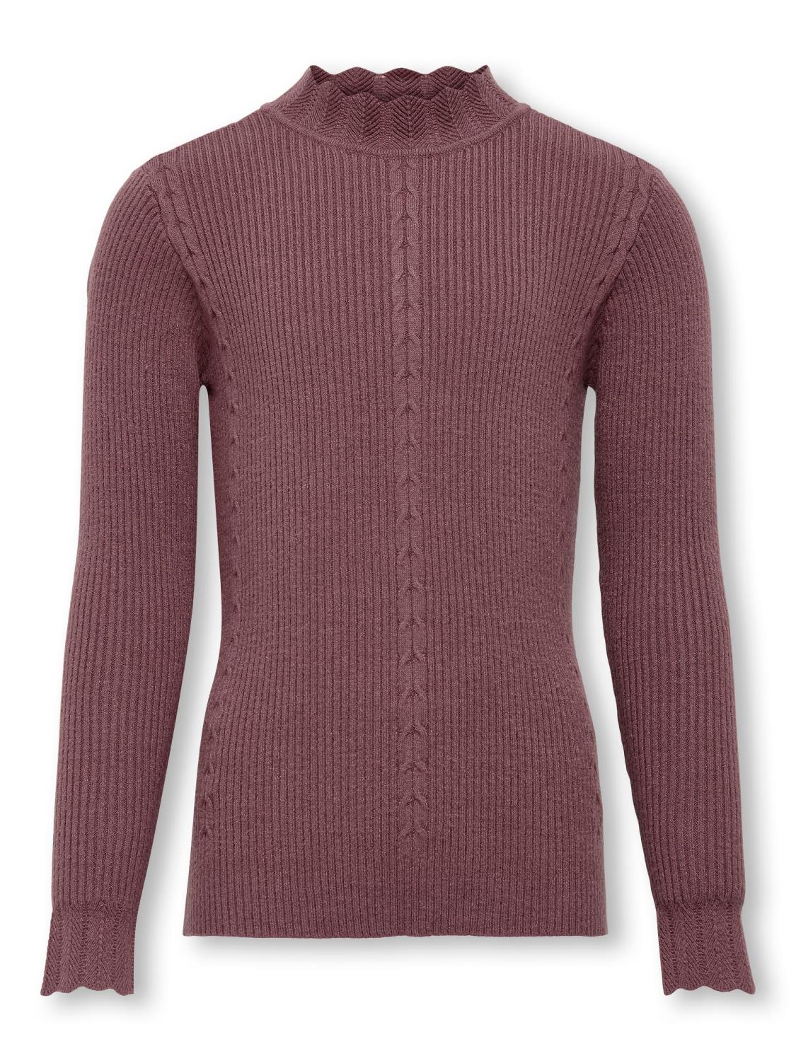 Only Genser KOGNEWBREENA LS HIGHNECK KNIT Rose Brown