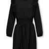 Only Kjole KOGIDA LS RUFFLE SMOCK DRESS Black