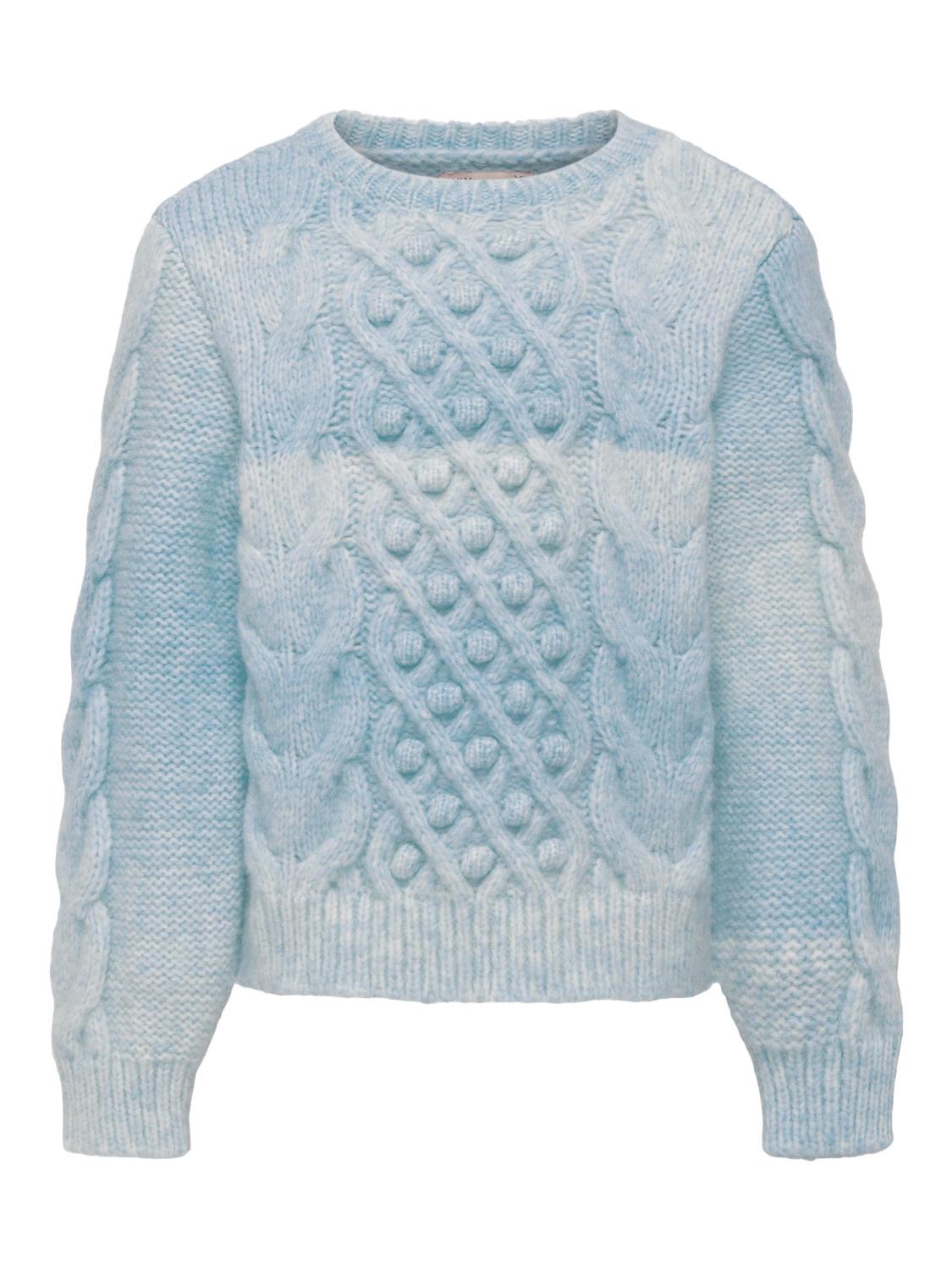Only Genser KOGLIVA LS CABLE O-NECK Angel Falls/Space Dyed
