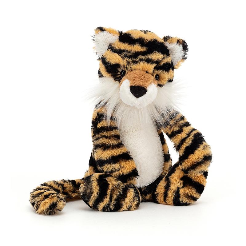 Jellycat Tiger Plysj 31cm Bashful Brun/Sort