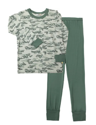 Joha Pyjamas CAMOS Mini Bambusviskose Grønn