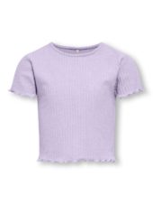 Only T-skjorte KOGNELLA O-NECK TOP SS Pastel Lilac