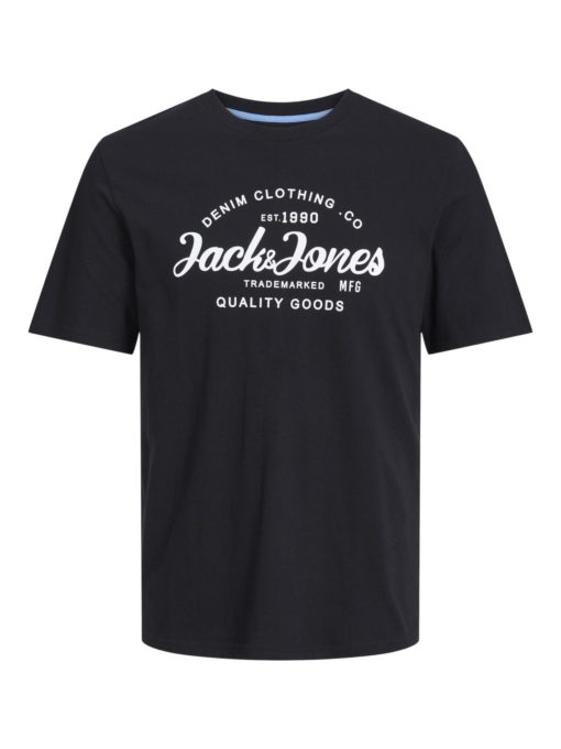 Jack & Jones T-Skjorte JJFOREST TEE CREW NECK Black