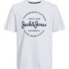 Jack & Jones T-Skjorte JJFOREST TEE CREW NECK White