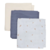 Fixoni Teppe/Klut Muslin Cloth 3pk Gray Dawn