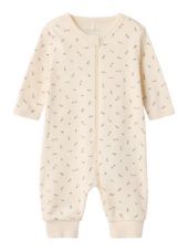 Name It Pyjamas Baby NBFNIGHTSUIT ZIP BUTTERCREAM FLORAL Buttercream