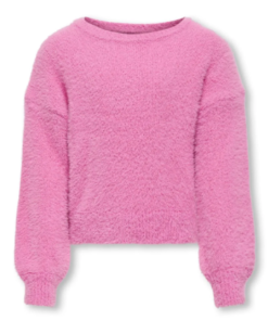 Only Genser KOGNEWPIUMO LS PULLOVER KNIT Super Pink