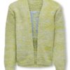 Only Cardigan KOGALLYSSA LIFE LS TWIST OPEN KNIT Citronelle/Cashmere Blue/Birch