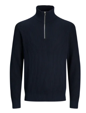 Jack & Jones Genser JPRBLALIAM KNIT HALF ZIP Naval Academy