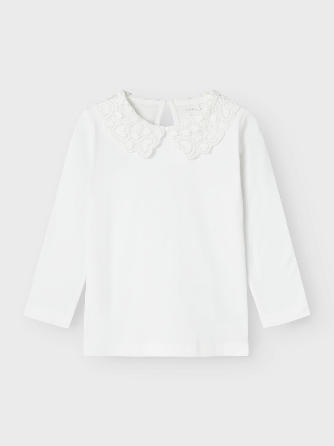 Name It Genser NMFROSELINA LS TOP Bright White