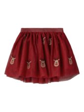 Name It Skjørt NMFVEROSS TULLE SKIRT Jester Red Raindeer