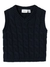 Name It Vest NBMREMON KNIT SLIPOVER Dark Sapphire