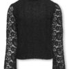 Only Genser KOGMILLY LS FLARED SLEEVE LACE TOP Black