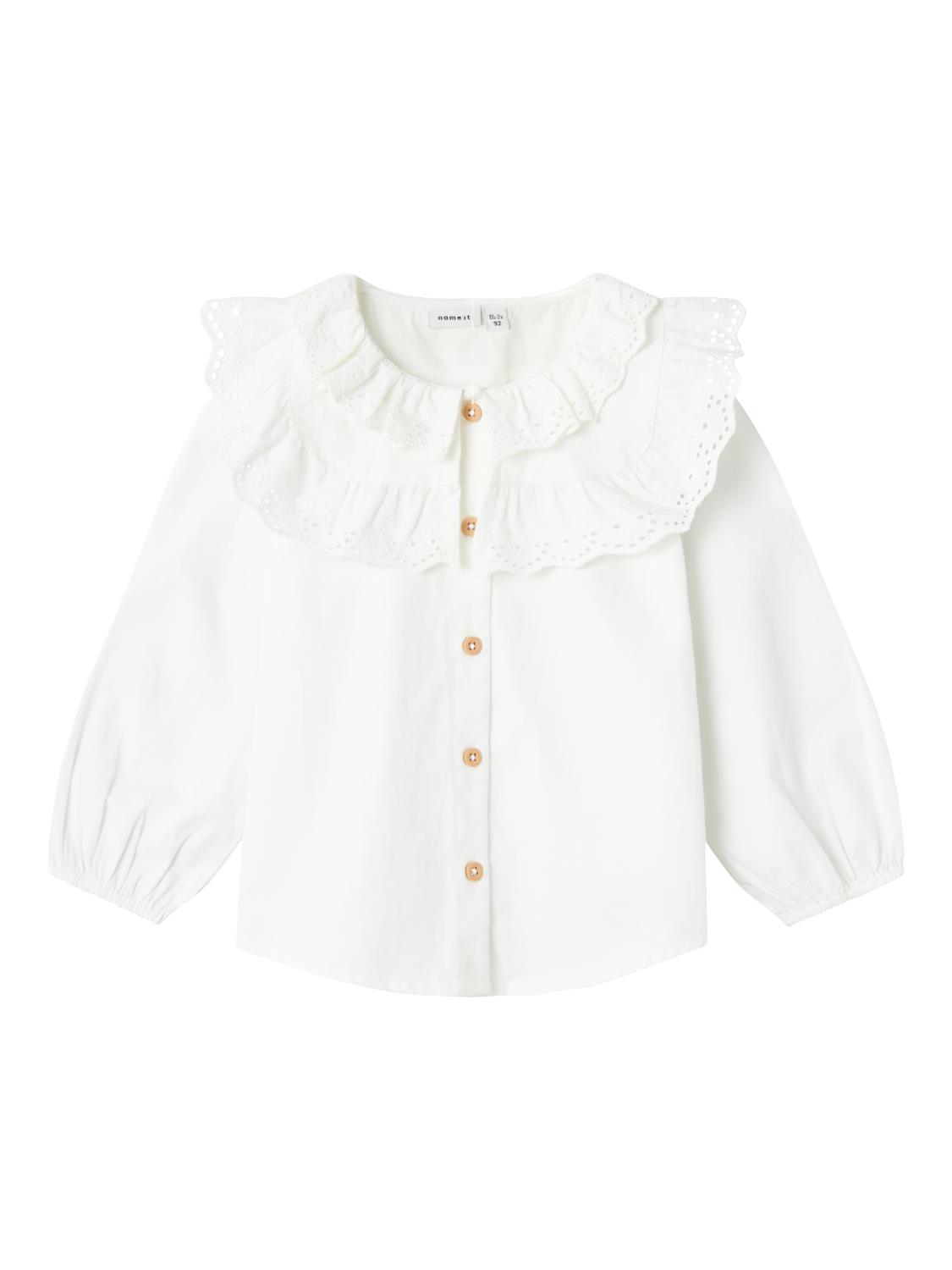 Name It Skjorte NMFRAHILLA LS SHIRT Bright White