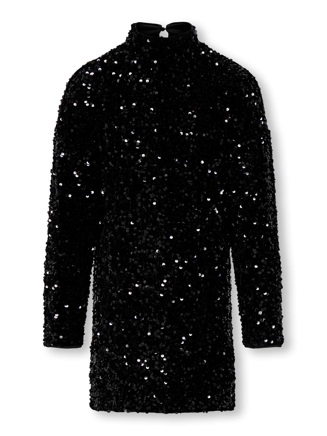 Only Kjole KOGCONFIDENCELS SEQUINS DRESS Black