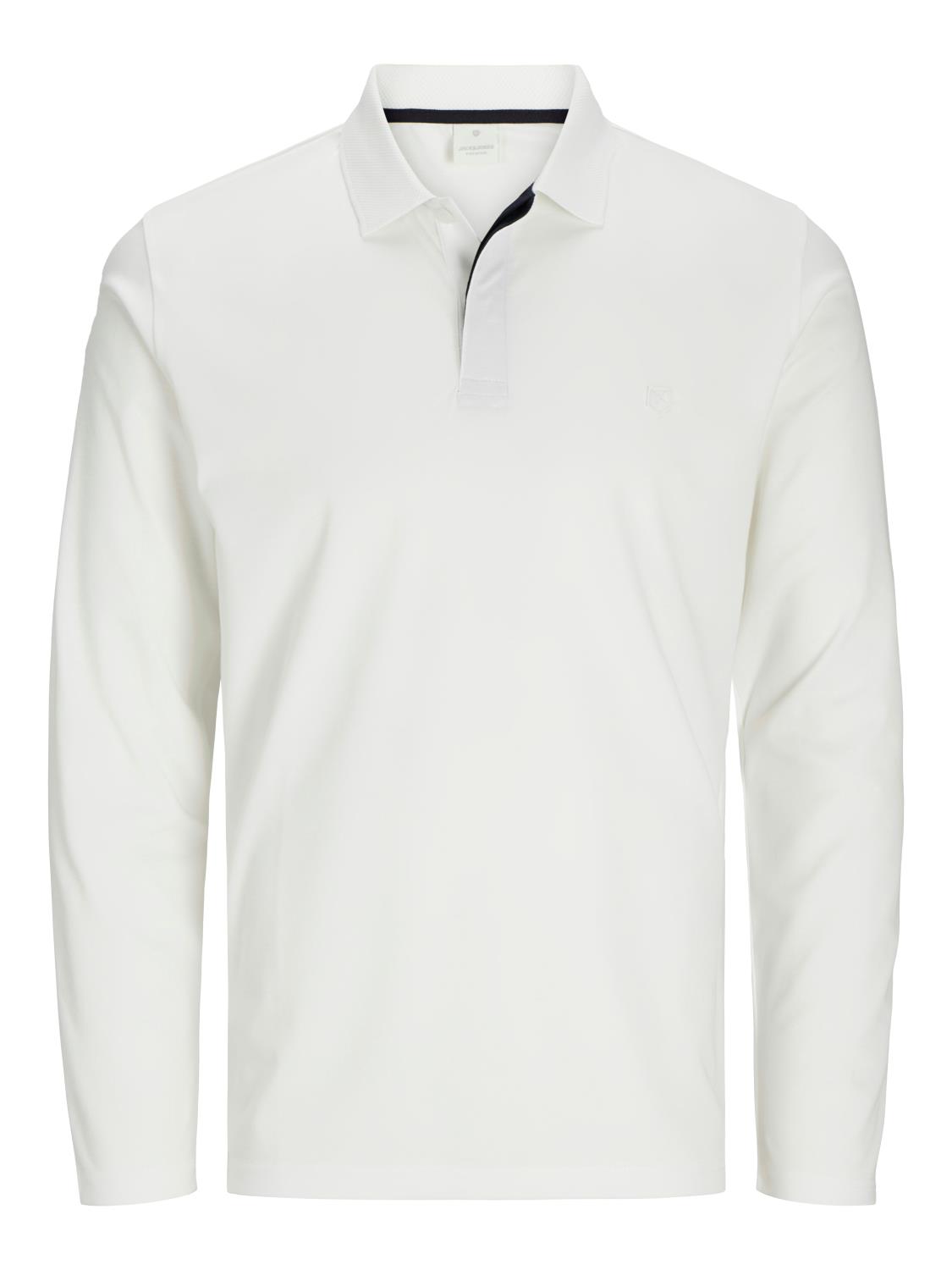 Jack & Jones Genser JPRCCRODNEY LS POLO Cloud Dancer