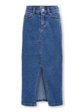 Only Skjørt KOGSIRI FRONT SLIT SKIRT DENIM Medium Blue Denim