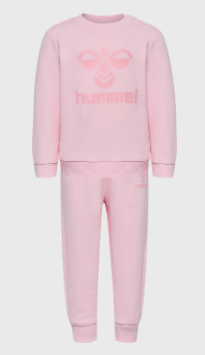 Hummel Joggesett Baby HMLARINE CREWSUIT Pink-A-Boo