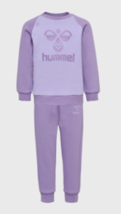 Hummel Joggesett Baby HMLHUMMING CREWSUIT Chalk Violet