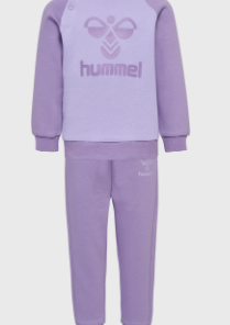 Hummel Joggesett Baby HMLHUMMING CREWSUIT Chalk Violet