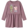 Name It Kjole NMFDYFFI PEPPA LS DRESS Elderberry