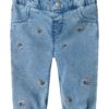 Name It Bukse NBFROSE SHAPED R EMB JEANS 5321-YB Light Blue Denim