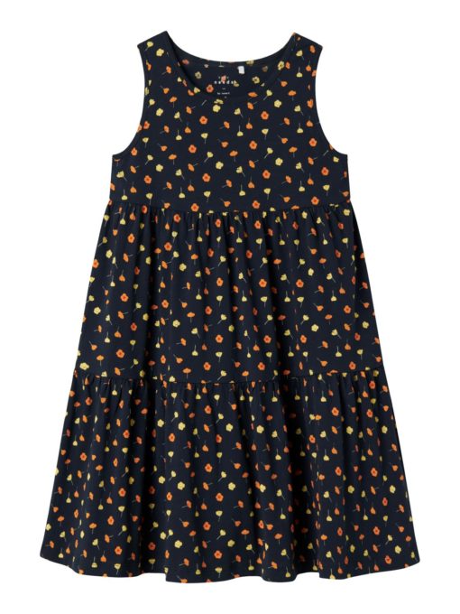 Name It Kjole NKFVIGGA SPENCER DRESS Dark Sapphire/Flowers