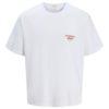 Jack & Jones T-Skjorte JORACAPULCO TYPE TEE SS Bright White