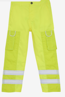 Minymo Arbeidsbukse WORKER PANTS NEON Safety Yellow