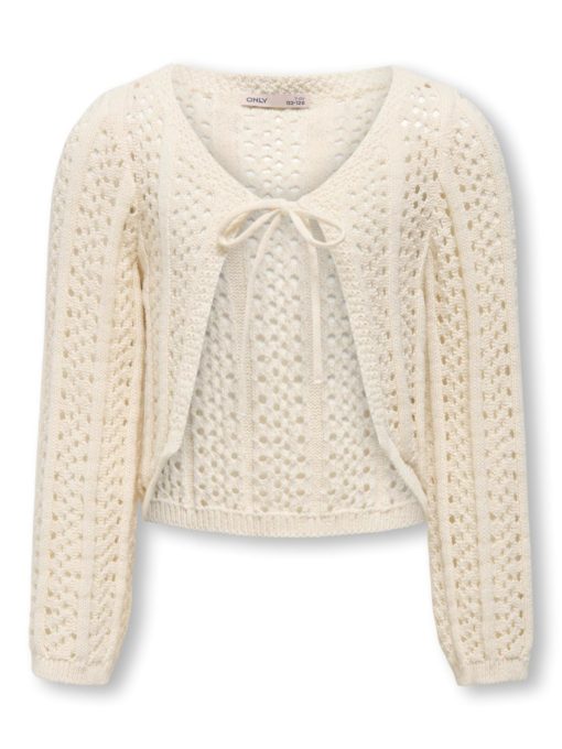 Only Cardigan KOGMARINA LIFE 3/4 CROP V-NECK KNIT Birch