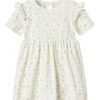 Lil` Atelier Kjole NBFGAGO KEF SS BODY DRESS Coconut Milk