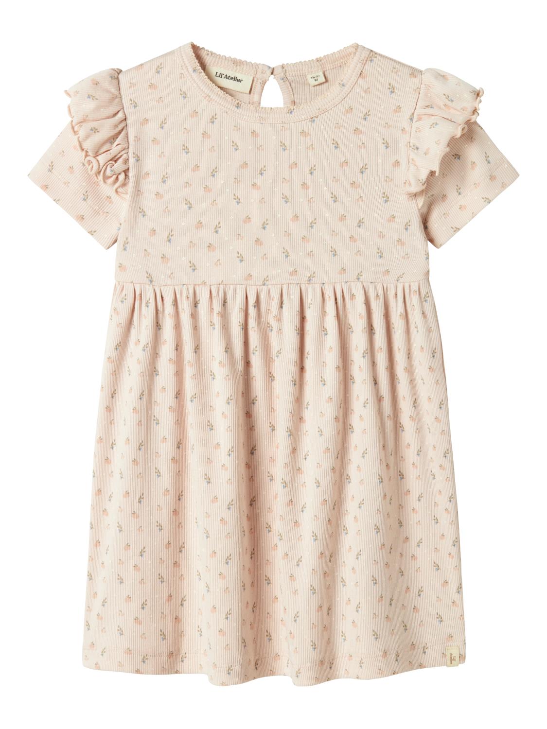 Lil` Atelier Kjole NMFGAGO KIV SS DRESS Peach Blush