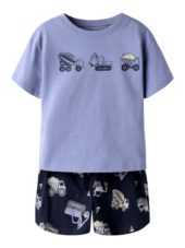 Name It T-Skjorte/Shortssett NMMHECTOR Infinity/W Navy Blazer