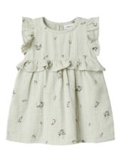 Name It Kjole NBFHIKKA CAPSL DRESS Aqua Gray