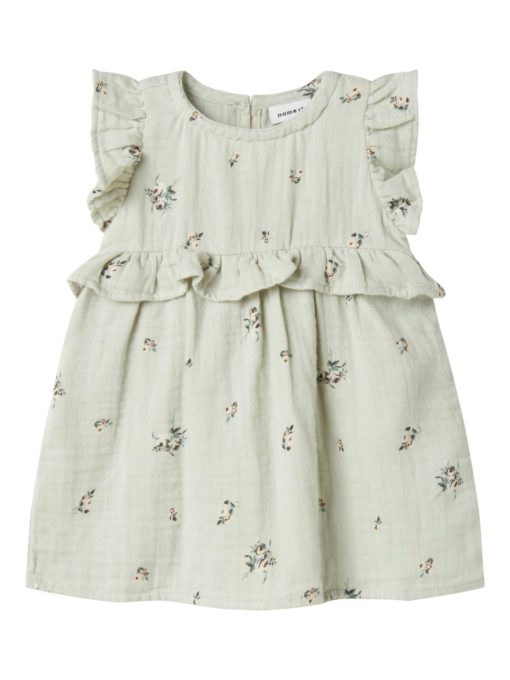 Name It Kjole NBFHIKKA CAPSL DRESS Aqua Gray