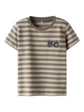 Name It T-Skjorte NMMJAMOE SS TOP Pure Cashmere/Walnut