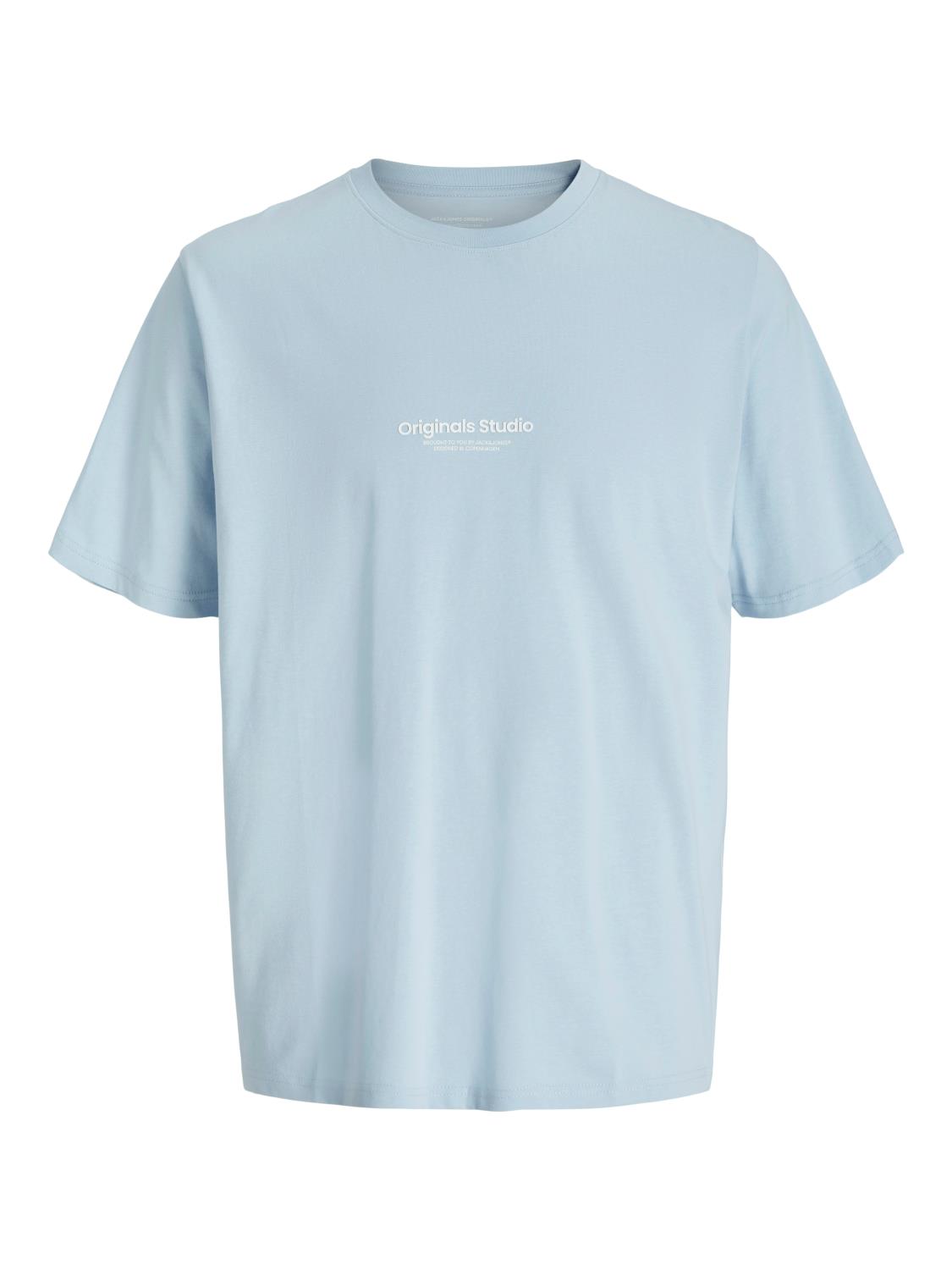 Jack & Jones T-Skjorte JORVESTERBRO TEE SS CREW NECK Skyway