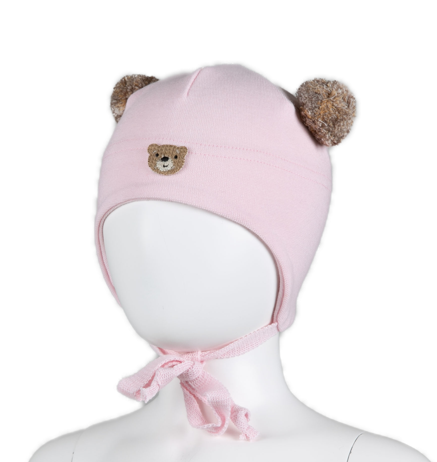Kivat Lue Bomull Baby m/Bamse Lyserosa