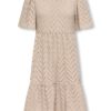 Only Kjole KOGCARLA CATHINKA S/S DRESS Chateau Gray
