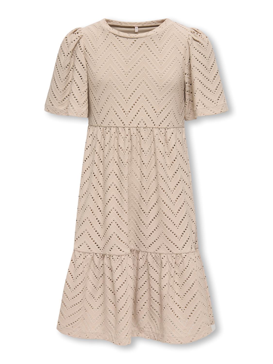 Only Kjole KOGCARLA CATHINKA S/S DRESS Chateau Gray