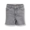 Only Shorts KOGPACY RHINESTONE DNM Medium Grey Denim