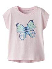 Name It T-skjorte NMFVIGEA CAPSL TOP Ballerina/Butterfly