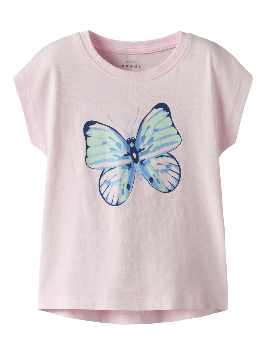 Name It T-skjorte NMFVIGEA CAPSL TOP Ballerina/Butterfly