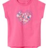 Name It T-Skjorte NMFVIGEA CAPSL TOP Carmine Rose/Heart