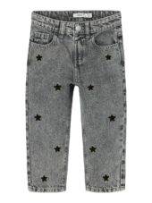Name It Bukse NMFBELLA MOM JEANS 3285-BE Medium Grey Denim/Stars