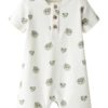 Lil` Atelier Sommerdrakt NBMGAYO SAN SS LOOSE SUIT Coconut Milk/Frog