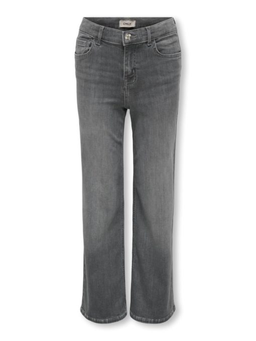 Only Bukse KOGMADISON BLUSH WIDE GD DNM Medium Grey Denim