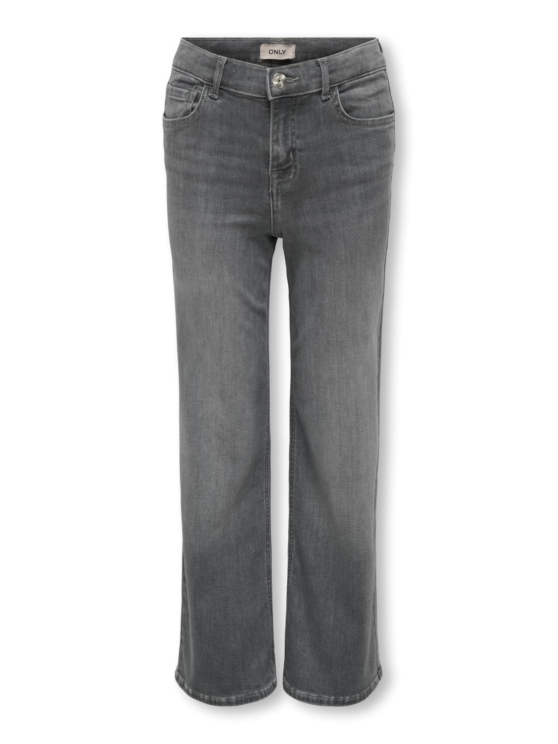 Only Bukse KOGMADISON BLUSH WIDE GD DNM Medium Grey Denim