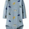 Name It Body NBMVROELS LS Dusty Blue/Dino